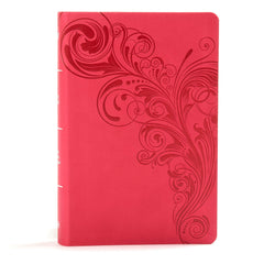 KJV Large Print Reference Bible, Pink Leather Touch KJV Large Print Reference Bible, Pink Leather Touch