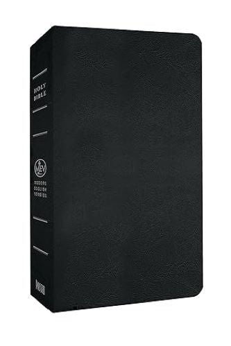 MEV Giant Print Bible, Black Leather Touch