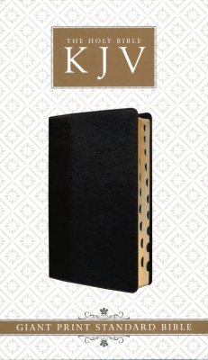 KJV Giant Print Reference Bible, Black Leather Touch, Indexed