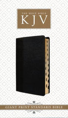 KJV Giant Print Reference Bible, Black Leather Touch, Indexed