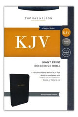 KJV Giant Print Reference Bible, Black Bonded Leather