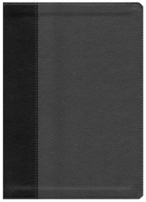 Every Man's NIV, Large Print Study Bible, Deluxe Onyx & Black Leather Touch