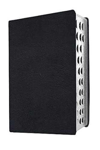MEV Giant Print Bible, Black Leather Touch, Indexed