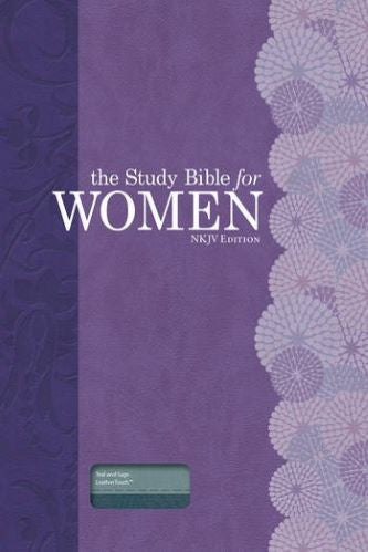 The Study Bible For Women: NKJV Bible, Teal & Sage Leather Touch