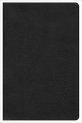 KJV Large Print Reference Bible, Black Leather Touch, Indexed