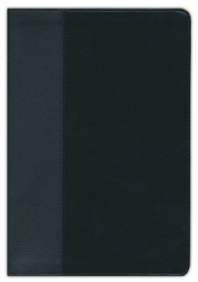 KJV Large Print Thinline Reference Bible, Black & Onyx Leather Touch, Indexed