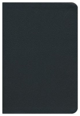 KJV Large Print Thinline Reference Bible, Black Genuine Leather