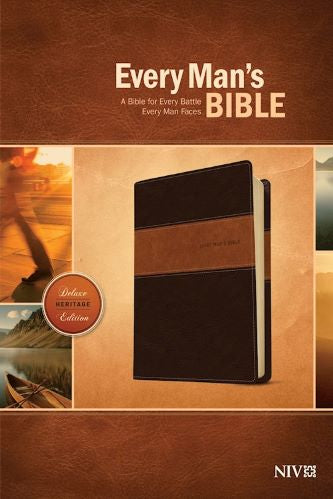 Every Man's NIV Study Bible, Deluxe Brown & Tan TuTone Leather Touch