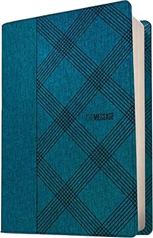 The Message Deluxe Gift Bible, Crosshatch Denim Leather Touch