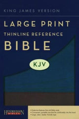 KJV Large Thinline Reference Bible, Slate Blue Softcover