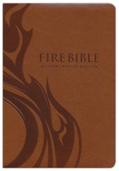 Fire Bible MEV Study Bible, Brown Leather Touch