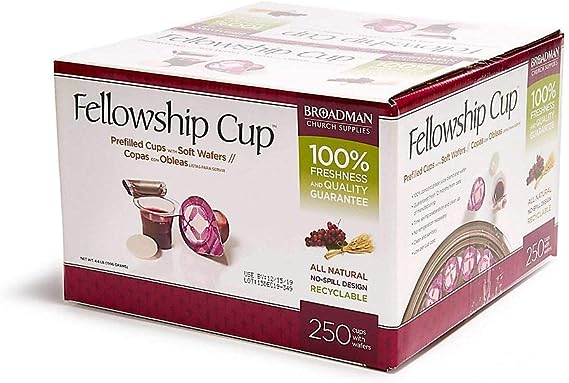 Fellowship Cup Prefilled Communion Cups, 250 Count