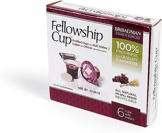 Fellowship Cup Prefilled Communion Cups, 6 Count