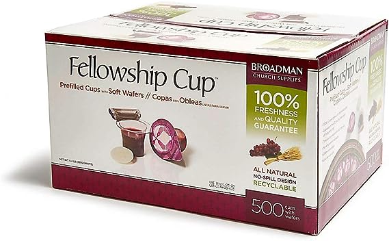 Fellowship Cup Prefilled Communion Cups, 500 Count