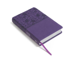 KJV Large Print Reference Bible, Purple Leather Touch