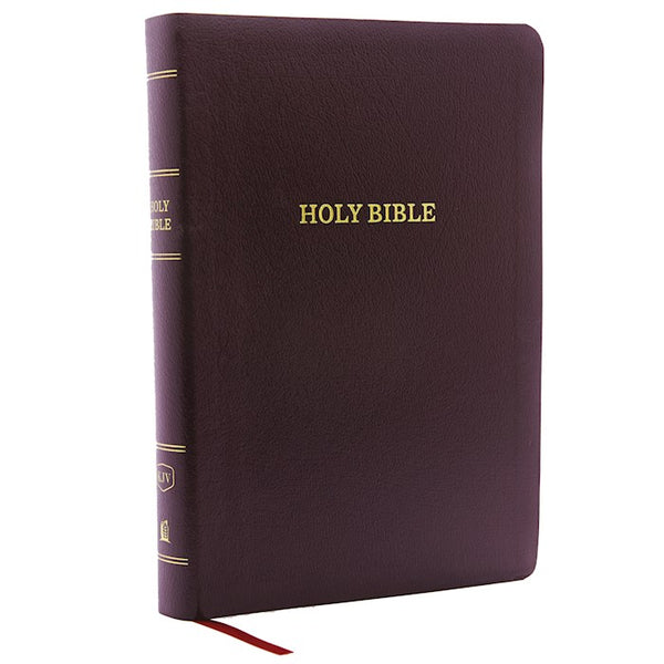 KJV Giant Print Reference Bible, Burgundy Bonded Leather