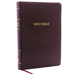 KJV Giant Print Reference Bible, Burgundy Bonded Leather