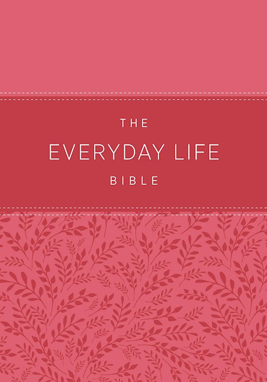 The Everyday Life Bible Amplified Bible, Pink Leather Touch