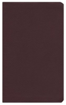 KJV Giant Print Reference Bible, Burgundy Genuine Leather