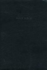 KJV Large Print Thinline Reference Bible, Black Leather Touch