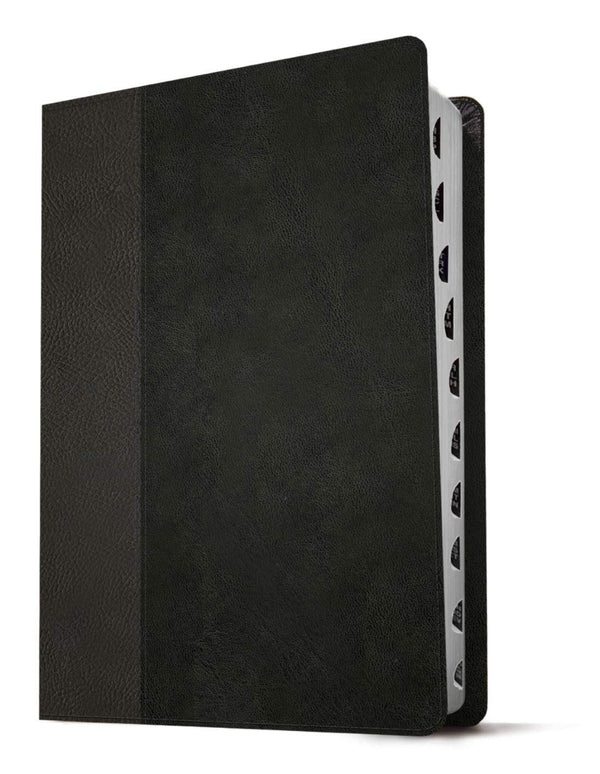 KJV Giant Print Reference Bible, Black & Onyx Leather Touch, Indexed