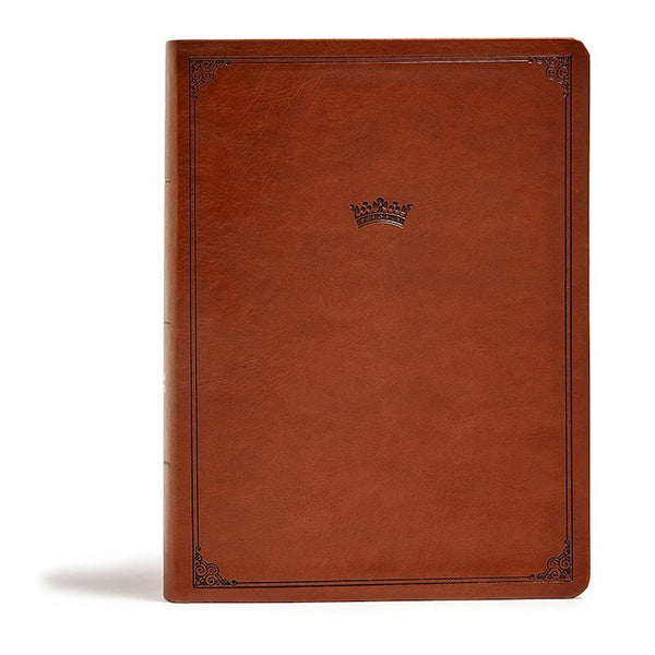 CSB Tony Evans Study Bible, British Tan Leather Touch, Indexed