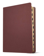 KJV Giant Print Reference Bible, Burgundy Genuine Leather, Indexed