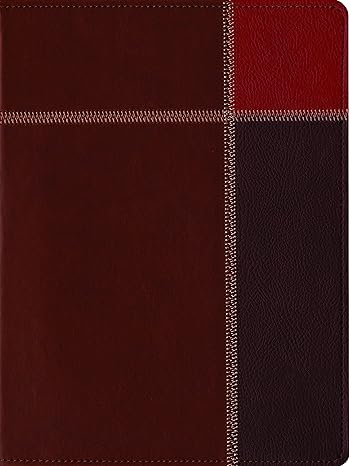 The Message Large Print Bible, Brown Trio Leather Touch