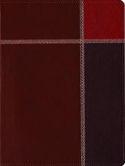 The Message Large Print Bible, Brown Trio Leather Touch