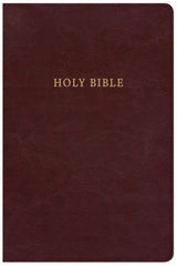 KJV Large Print Reference Bible, Classic Burgundy Leather Touch
