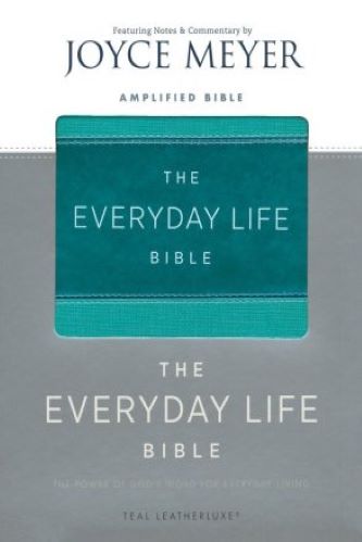 The Everyday Life Amplified Bible, Teal Leather Touch