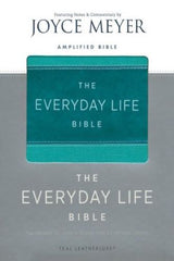 The Everyday Life Amplified Bible, Teal Leather Touch