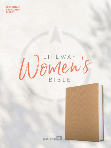 Lifeway Women's CSB Bible, Camel Cloth Over Board