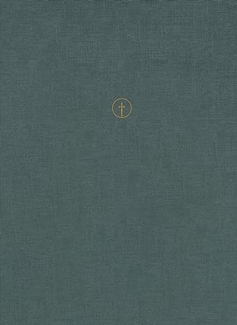 The Message Large Print Deluxe Bible, Charcoal Linen Cross Hardcover