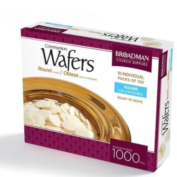 Communion - Round Unleavened Wafers, 1000 Pieces