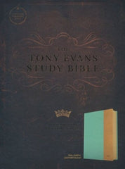 CSB Tony Evans Study Bible Teal/Earth LeatherTouch