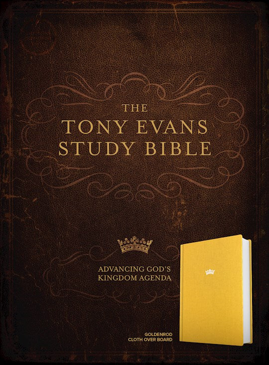 CSB Tony Evans Study Bible Goldenrod Cloth Over Board