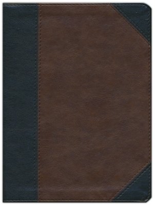 CBS Tony Evans Study Bible Indexed Black/Brown Leather Touch