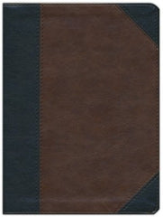 CBS Tony Evans Study Bible Indexed Black/Brown Leather Touch